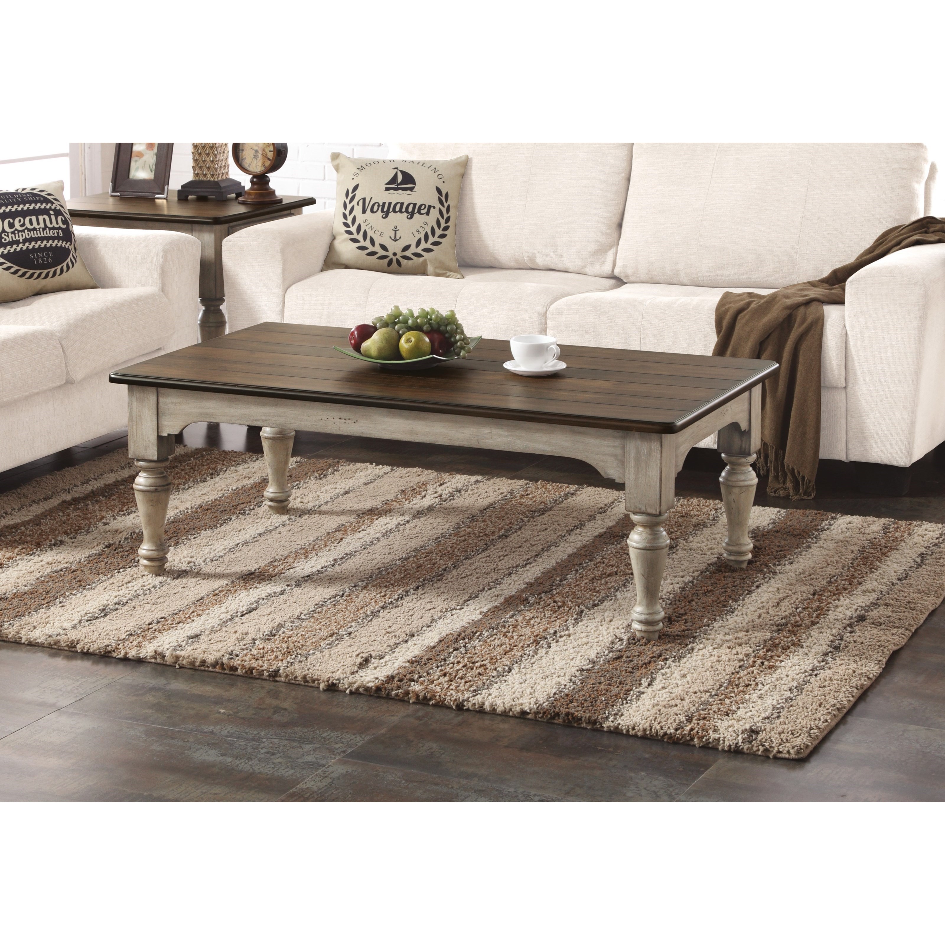 Flexsteel Wynwood Collection Plymouth Relaxed Vintage Rectangular